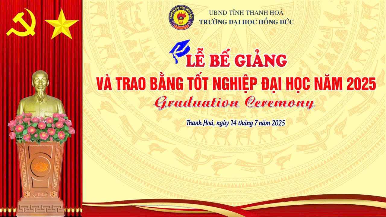 Thông báo lễ bế giảng và trao bằng tốt nghiệp đại học năm 2025